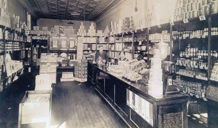 A&P Grocery: corners of 1st St & Chatham (now Hartig Drug)