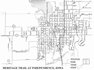 map of the heritage trail