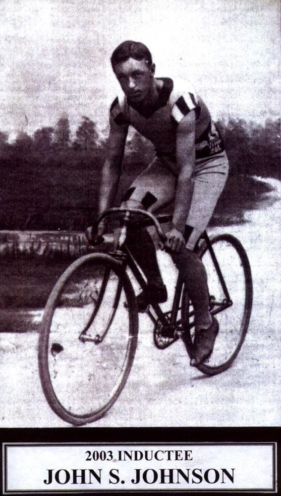 John Johnson on his bike