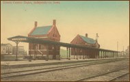 old photo of the train depot