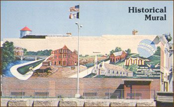 historic mural in independence