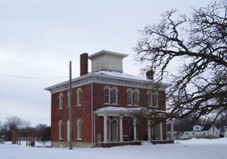Lee mansion in the winter